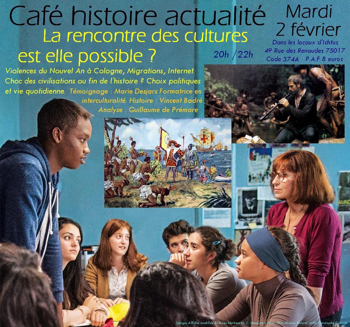 affiche Café Histoire Actualité Rencontre cultures 02 02